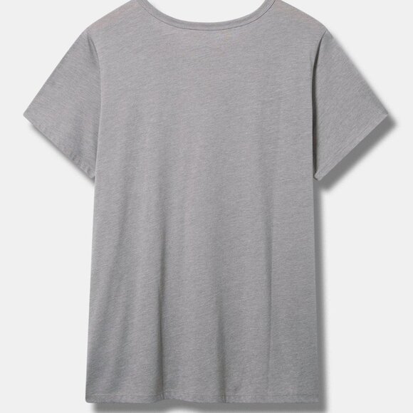 Torrid Coffee Calling Signature Jersey Crew Everyday Grey T-Shirt sz 3x NWT - Picture 2 of 4